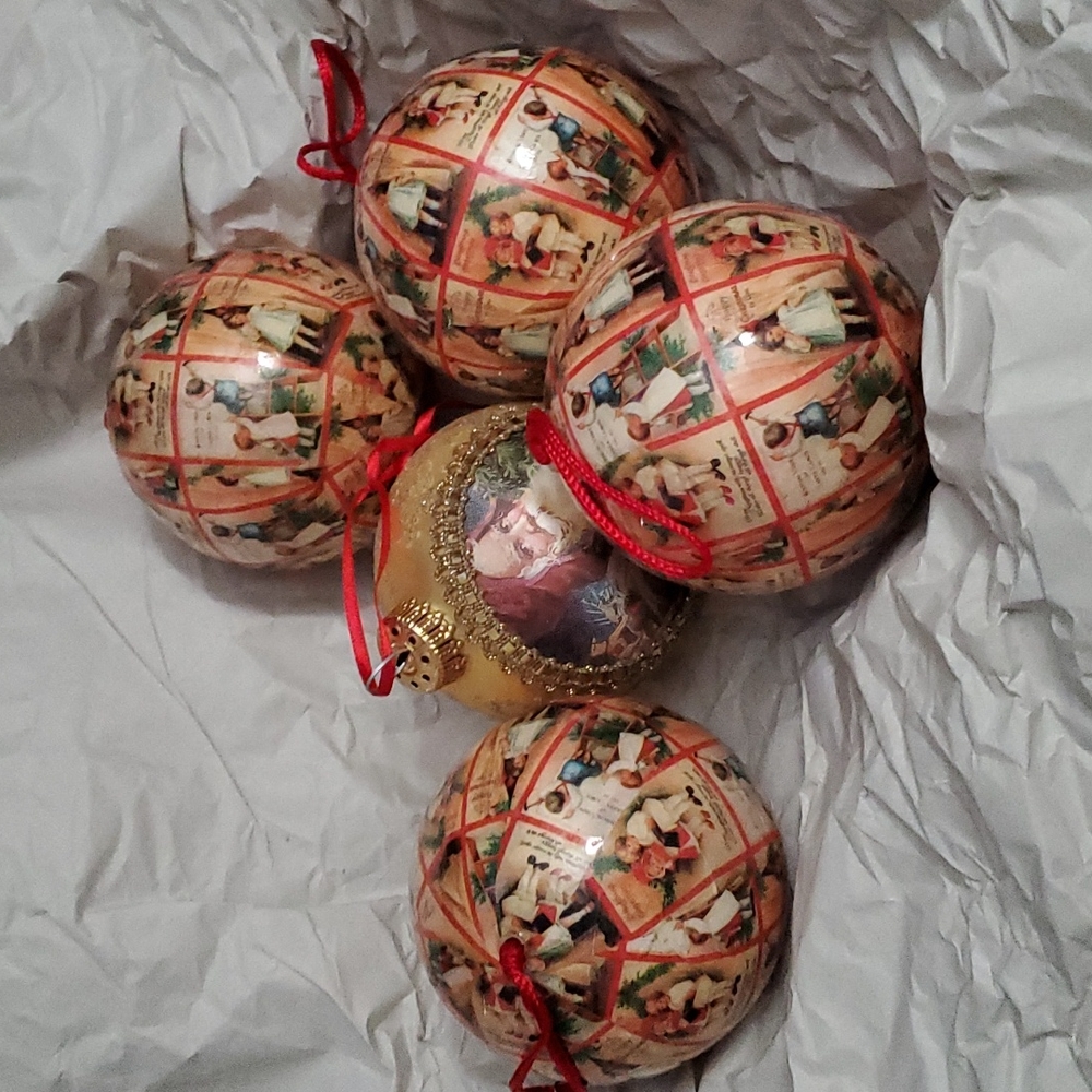 Set of christmas ornaments
